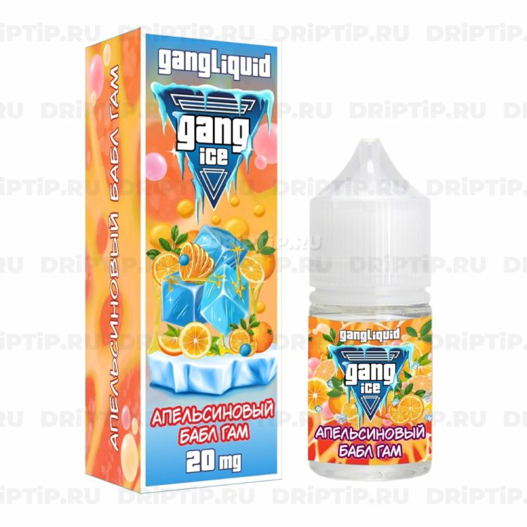 Жидкость Gang Ice Salt - Апельсиновый Бабл Гам 