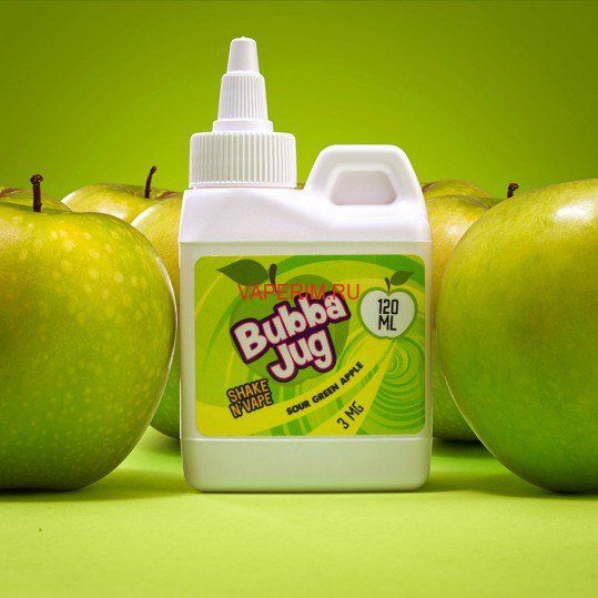 BUBBA JUG Sour Green Apple 3mg, 120ml