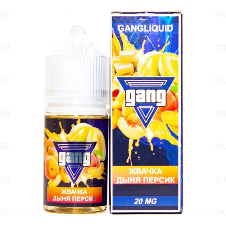 Жидкость Gang Salt - Жвачка Дыня Персик 