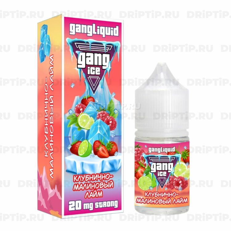 Жидкость Gang Ice Salt - Клубнично-Малиновый Лайм 