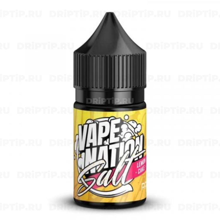 Жидкость Vape Nation Salt - Lemon Cake 