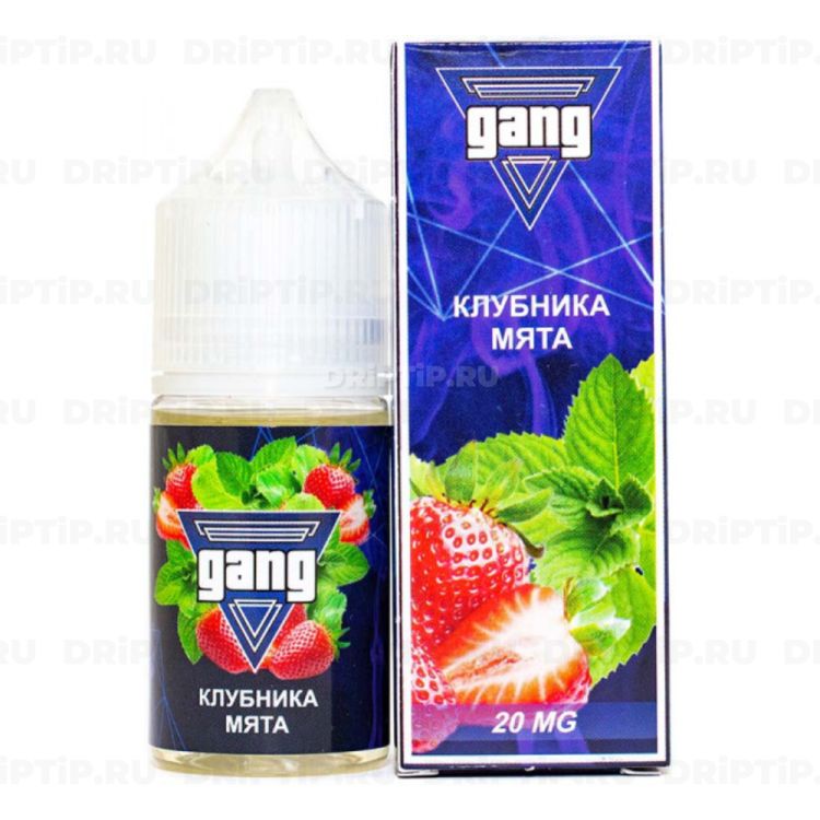 Жидкость Gang Salt - Клубника Мята 