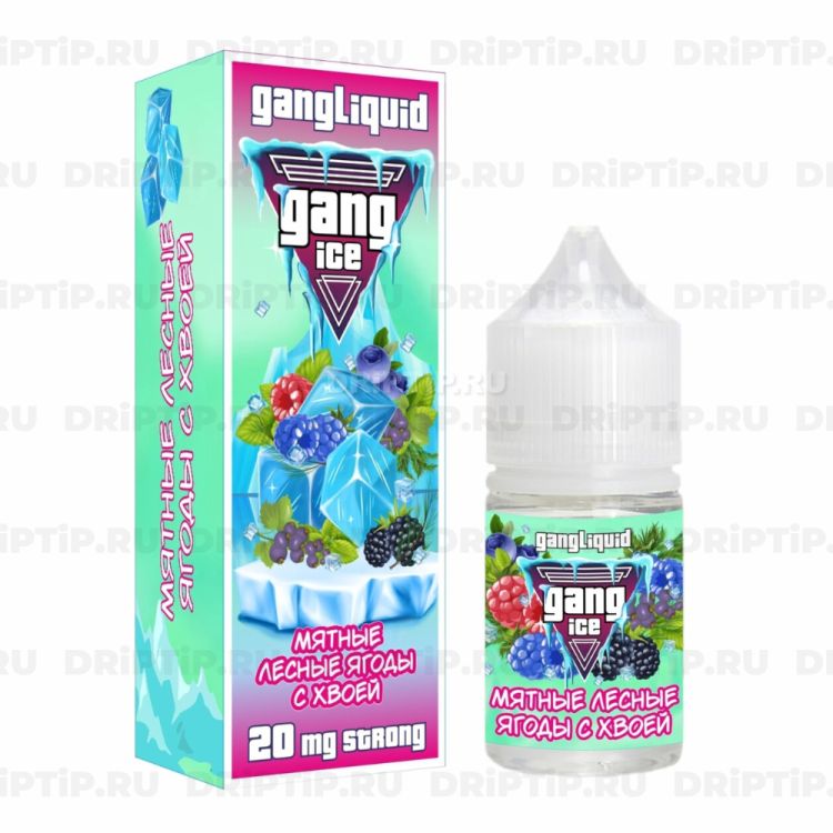 Жидкость Gang Ice Salt - Мятные Лесные Ягоды С Хвоей 