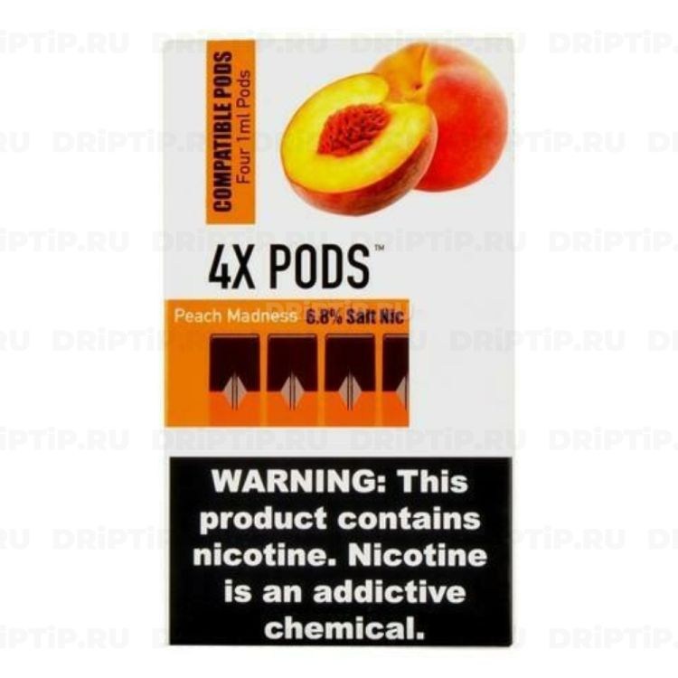 4x Pods For Juul - Peach Madness