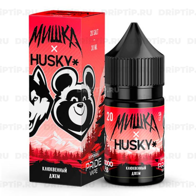 Жидкость МИШКА х HUSKY Salt - Клюквенный джем 
