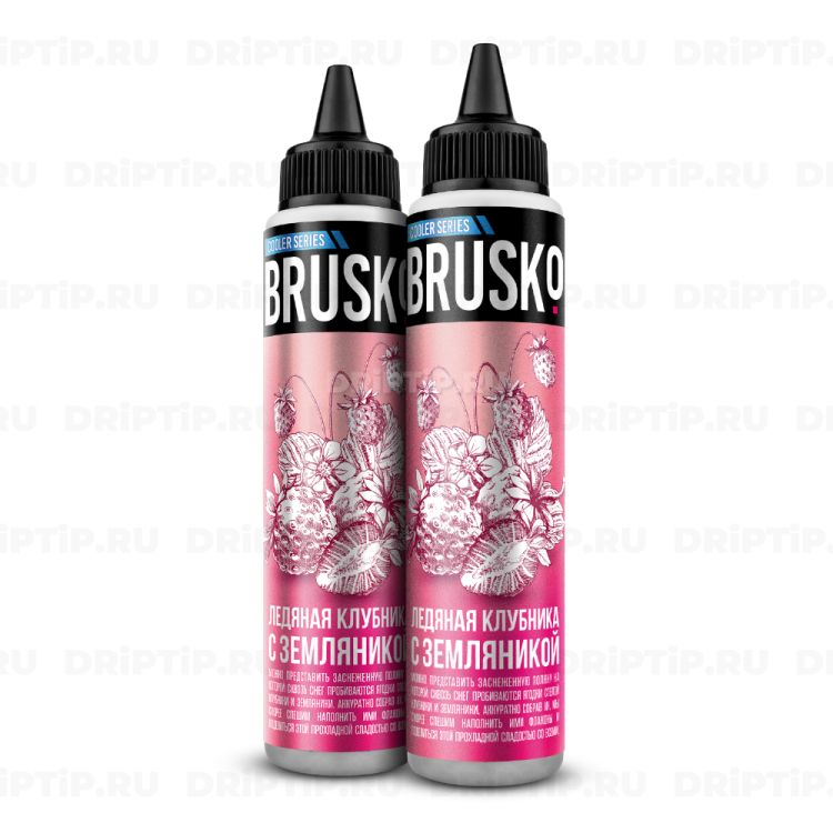 Жидкость Brusko - Ледяная клубника с земляникой 