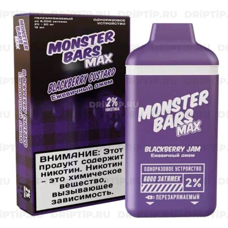 Monster Bars Max 6000 - Blackberry Jam