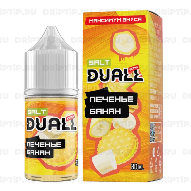 Жидкость Duall Salt Extra - Печенье Банан 