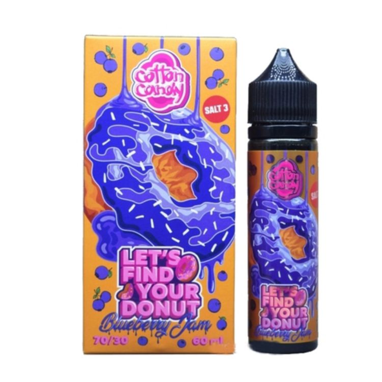 Let`s Find Your Donut Blueberry Jam 3mg 60ml