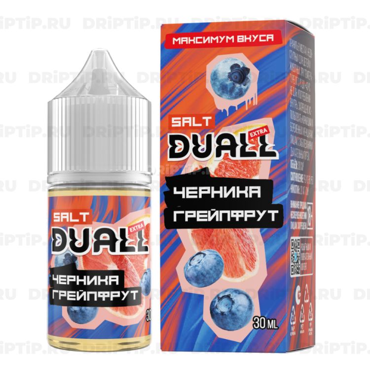 Жидкость Duall Salt Extra - Черника Грейпфрут 