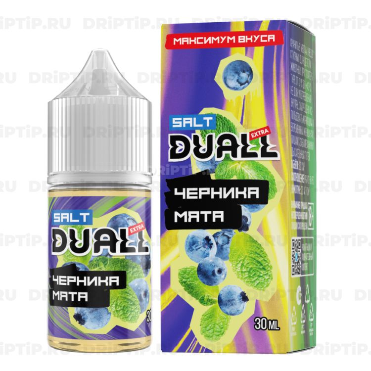 Жидкость Duall Salt Extra - Черника Мята 