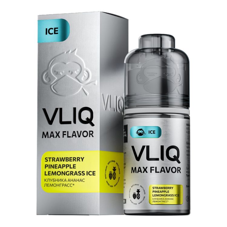 Жидкость Max Flavor Ice Salt - Клубника Ананас Лемонграсс 