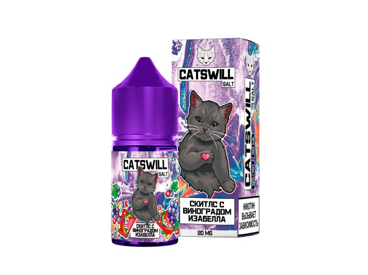 Жидкость Catswill Salt - Скитлс с Виноградом Изабелла 