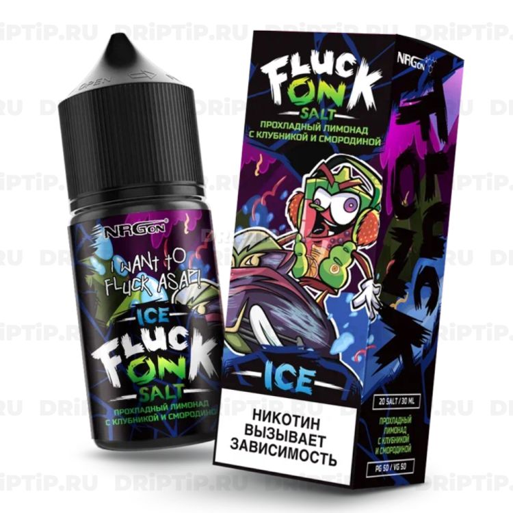Fluck On Ice Salt - Прохладный Лимонад с Клубникой и Смородиной
