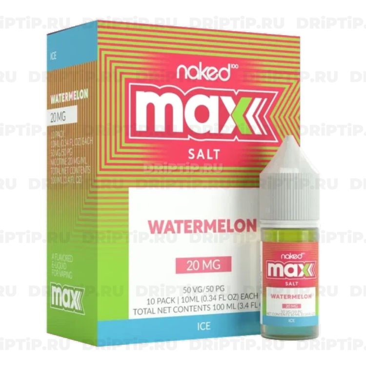 Жидкость Naked 100 Max Salt - Ice Watermelon 