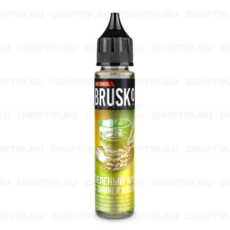 Жидкость Brusko Salt - Зеленый чай с зимней хвоей 